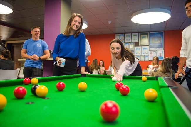 Auch Abseits des Arbeitsalltags herrscht gute Stimmung.