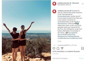 Hier siehst Du zwei unserer Dualen Studentinnen in ihrem Auslandssemester in Santa Barbara, Kalifornien.