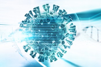 Darstellung einer Viruszelle