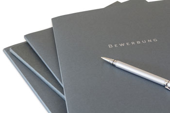 Stapel Bewerbungsmappen
